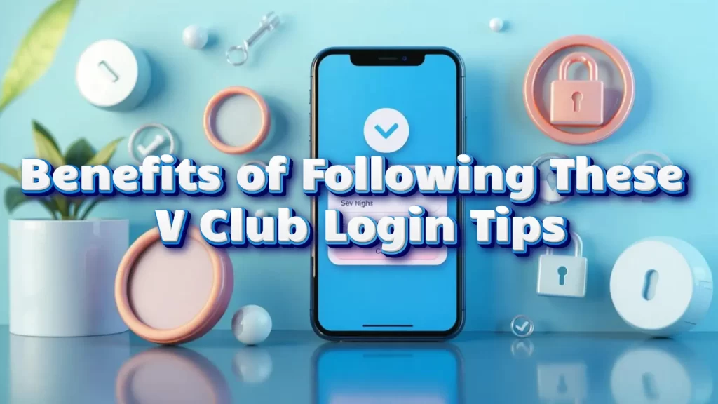 illustration text 'benefits of following these v club login tips'